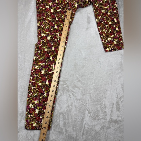 Free People Sun Chaser Floral Cream High Rise Button Fly Corduroy Retro Pants 25 - Picture 10 of 16